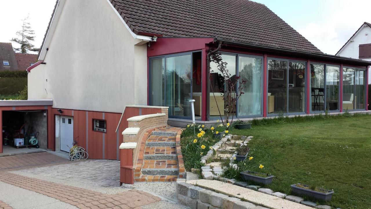 3 Chambres Privees Dans Un Jardin D'Hiver, Garage Voiture, Velos, Motos Tourville-sur-Arques Luaran gambar